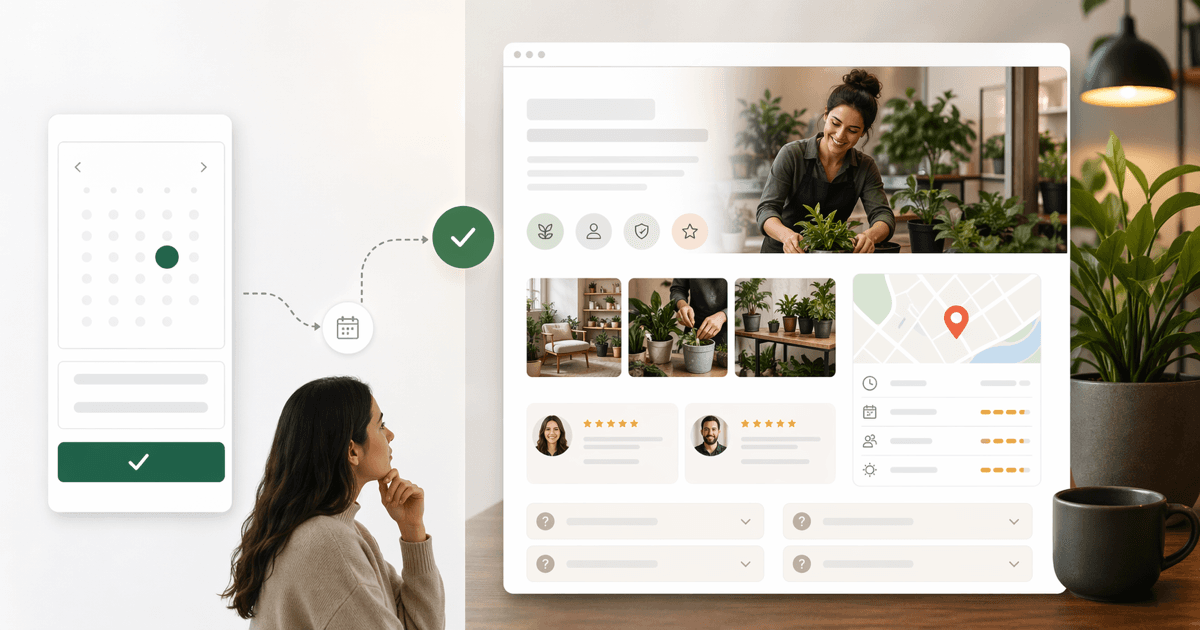 A Booking Page Solves One Step. A Website Solves the Decision